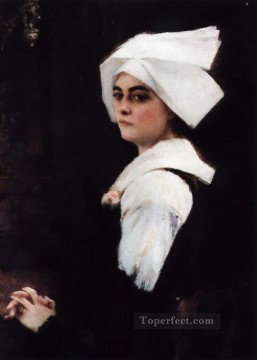 パスカル・ダグナン・ブーベレ Painting - ブルターニュの少女パスカル・ダグナン・ブーベレの肖像